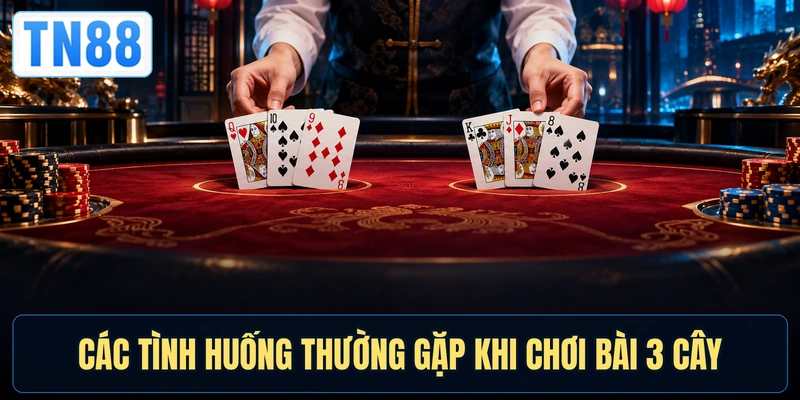 Các tình huống thường gặp khi chơi bài 3 cây