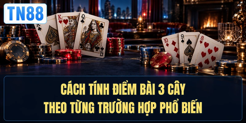 Cách tính điểm bài 3 cây theo từng trường hợp phổ biến