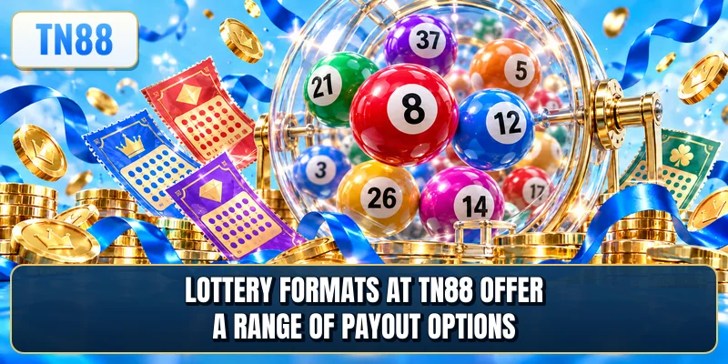 Lottery formats at TN88 offer a range of payout options
