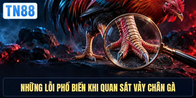 Những lỗi phổ biến khi quan sát vảy chân gà